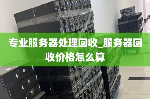 专业服务器处理回收_服务器回收价格怎么算